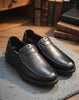 Men’s Classic Black Leather Slip-On Formal Shoes MM-60/DRG-04