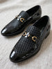 Men's Formal Shoes with Pearl Pattern & Rubber Sole BQ-24/GR-730