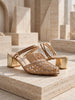 Ladies Backless Heel Shoes KP-173/714
