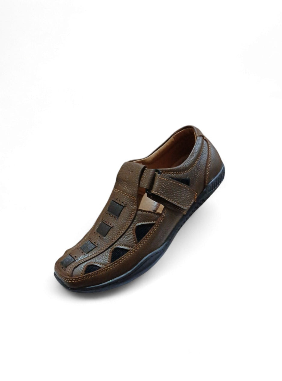 Classic Leather Roman Sandals – Timeless Footwear for Comfort Ai-29/2027