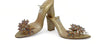 Women's Heeled Sandals with Stunning Stone Detailing KP-182/790