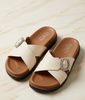 See & Wear ladies slippers LI-210 in anti-slip flat sole design with soft cushioning